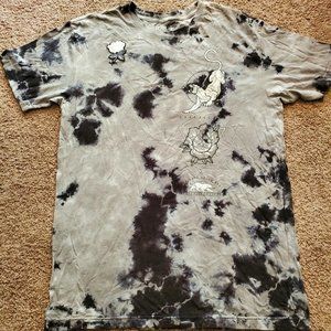 Affliction Live Fast T-shirt Tee Mens Size XL Tiger Made In USA Dark Gray